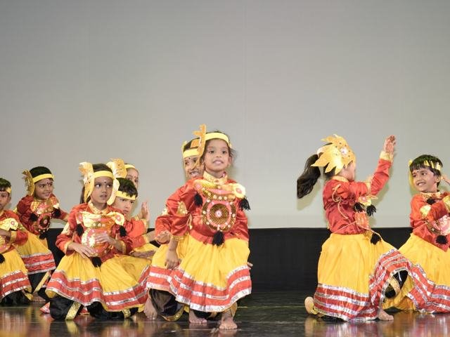 Children speaking on stage