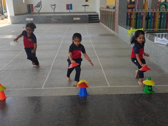 Children learning at Chitrakoota Montessori